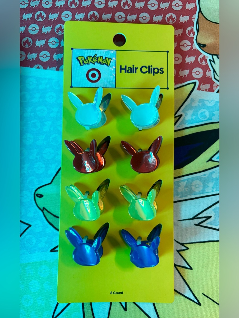 Pokémon X Target Collab Pikachu Hair Clips (8 pack)